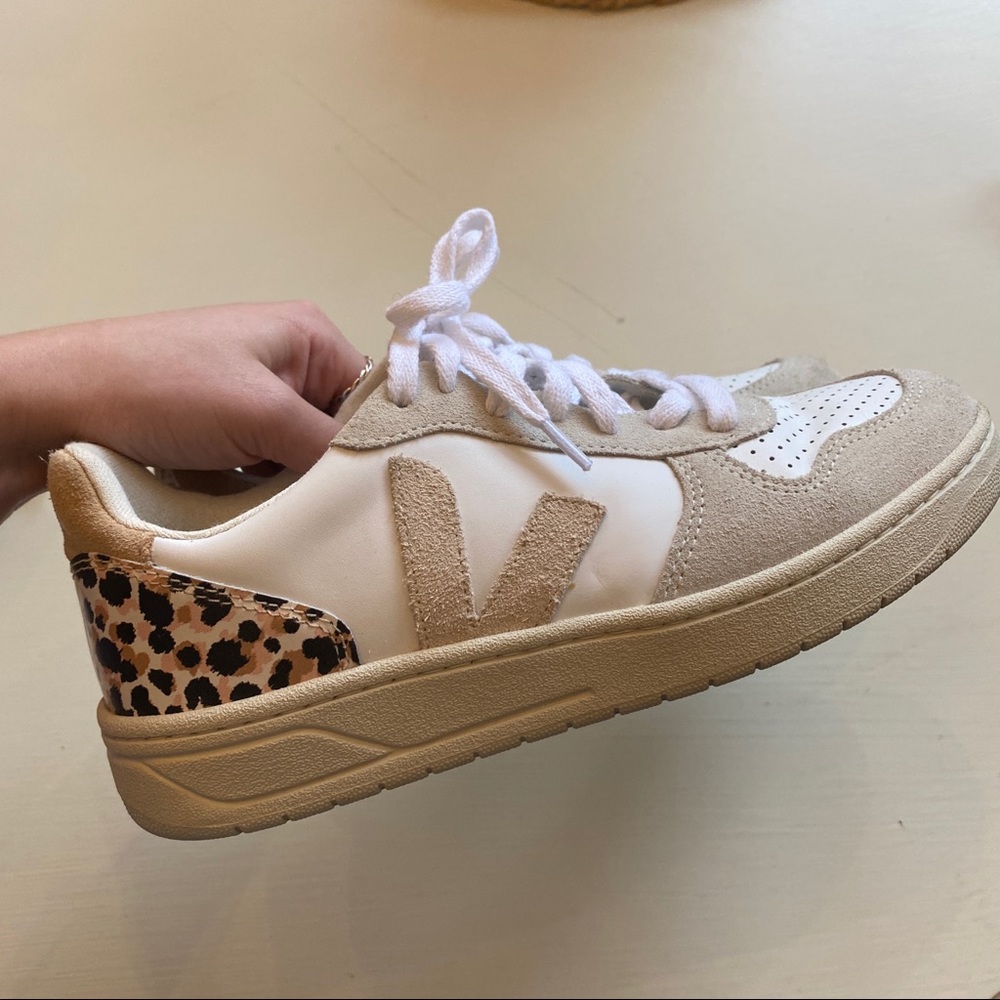 Madewell x Veja™ V-10 Sneakers in Animal Print Leather